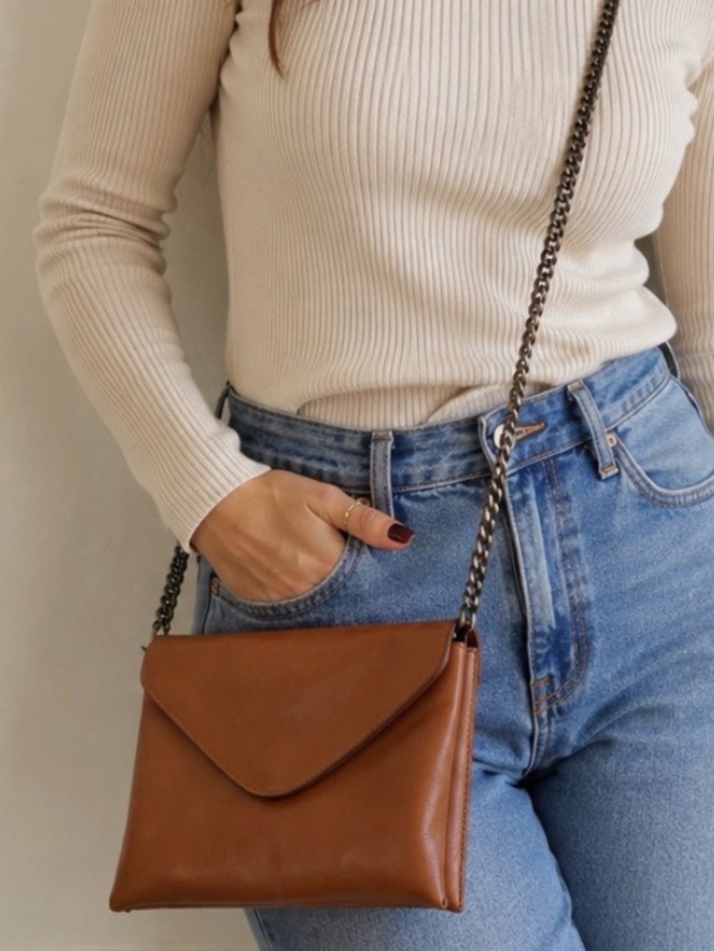 J. Crew Leather Crossbody Bag